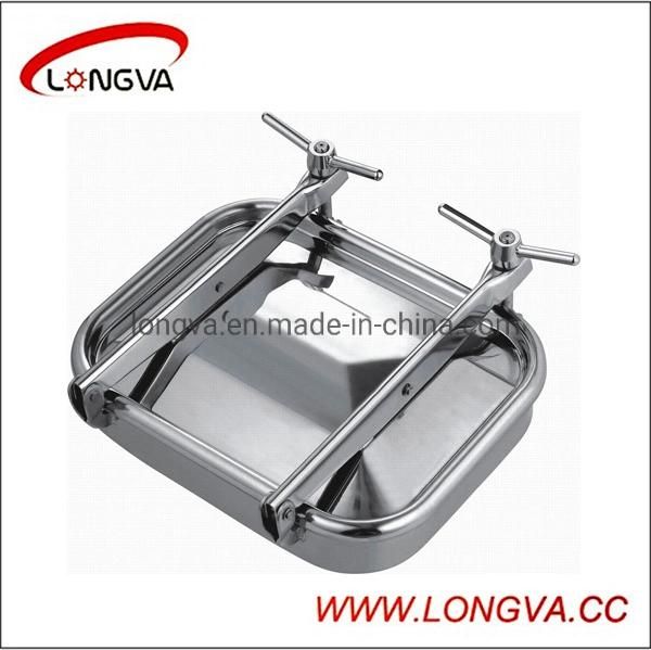 555X430 Sanitary Stainless Steel Retangular Manway Manhole