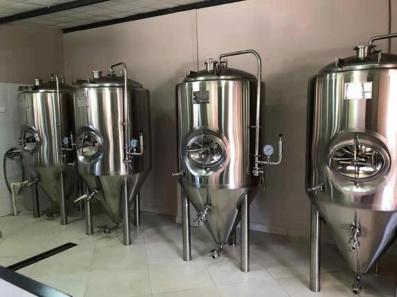 High Capacity Conical 1000L Beer Fermenter with Cooling Jacket