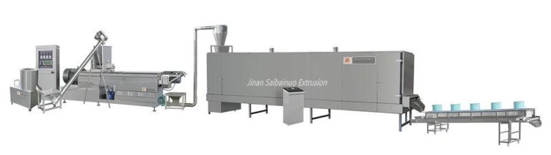 Twin-Screw Extruded Textured Soy Protein Tvp Tsp Making Machine