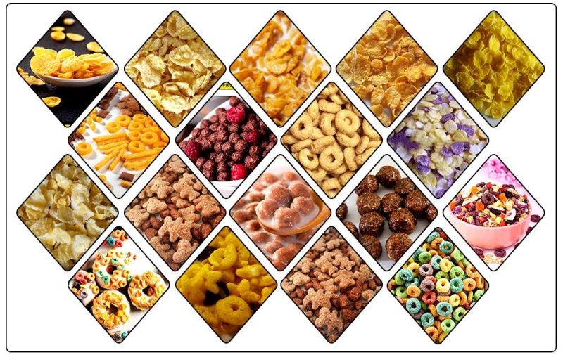 Commercial Puffed Corn Flakes Making Line with Low Price