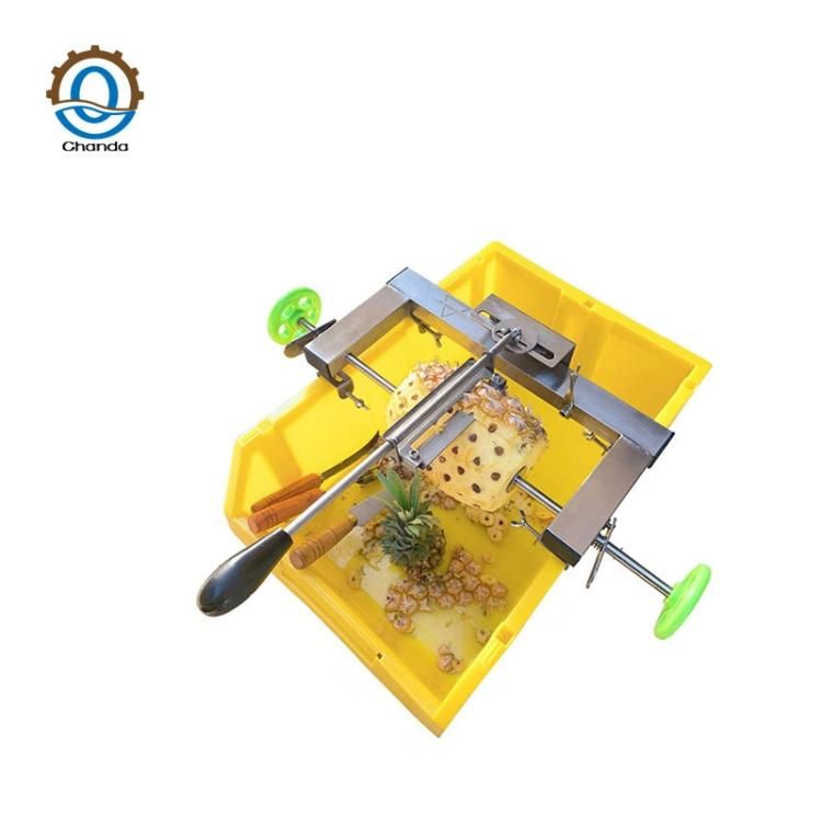 Stainless Steel Automatic Pineapple Peeling Machine Corer Peeler