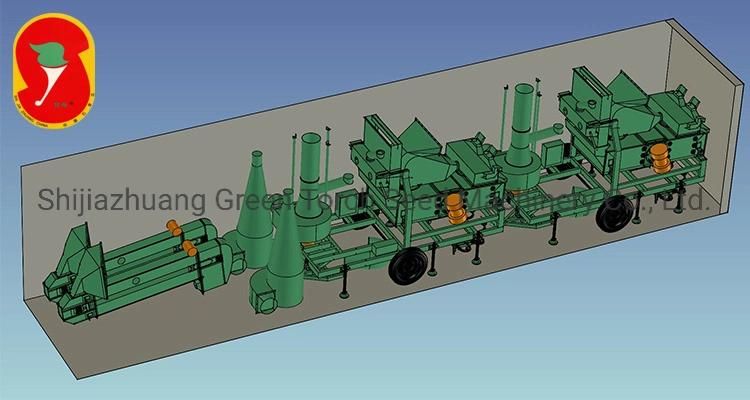 Rice Millet Sorghum Buckwheat Air Screen Seed Cleaner Machine