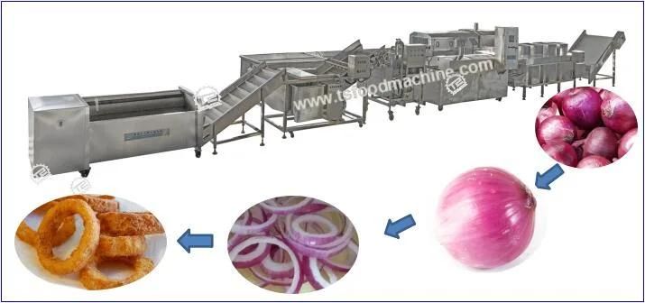 Frying Snack Food Production Line/Onion Circle /Onion Rings Production Line