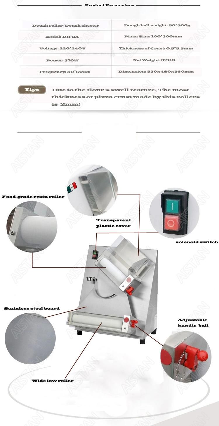 Dr2a Commercial Used Dough Sheeter Price Electric Pizza Dough Roller for Sale