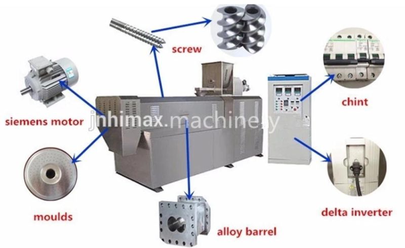 Breakfast Cereal Twin Screw Extruder Making Machine