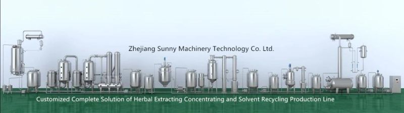 Pilot Extraction and Concentration Machine for Herbal Effective Ingredient