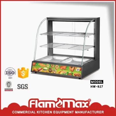 Curved Glass Warming Showcase for Food Display (HW-827A)