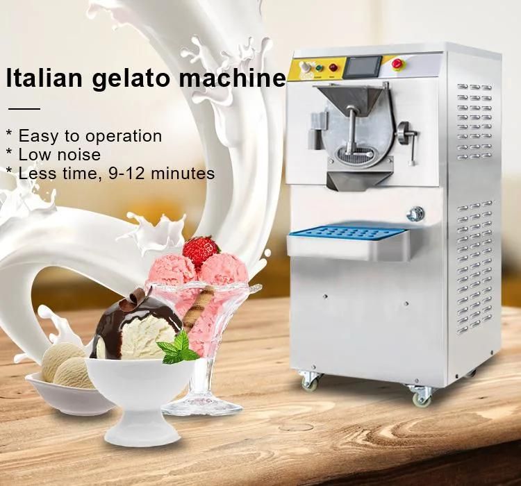 15-45 L Per Hour Hard Ice Cream Making Machine Gelato Maker Batch Freezer for Supermarket with CE ISO9001 (304 Stainless Steel)