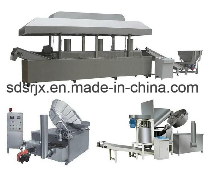 Automatic Deep Fried Triangle Round Corn Chips Plant Machine