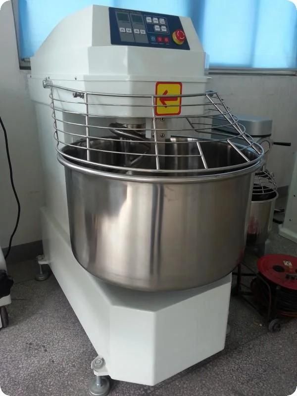 Ce Certificate Stainless Steel Bowl 50kg Spiral Dough Mixer for Bread