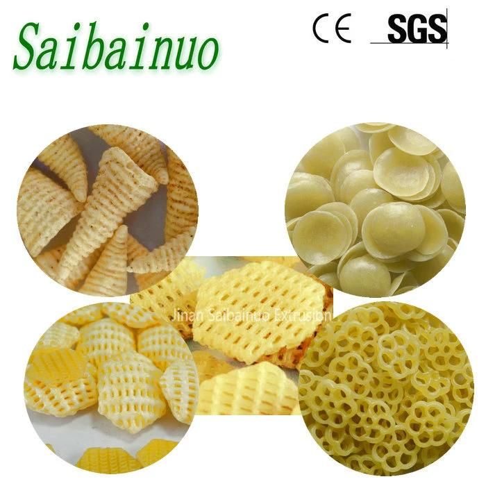 Frying Onion Rings Pellet Snack Chips Making Machine