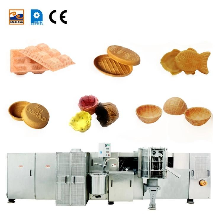 Energy Saving Fully Automatic of 39 Baking Plates 7m Long with Installation and Commissioning Wafffle Cone Machine