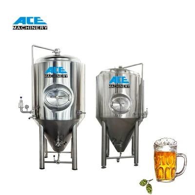 Price of 2000L Fermenter Stainless Steel Double Jacketed Conical Beer Fementer Brewery ...