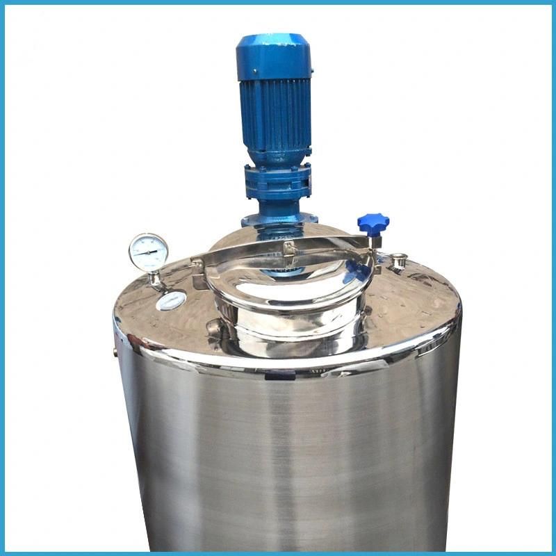 Double Layer Jacketed Heating Mixing Tank with Temperature Control