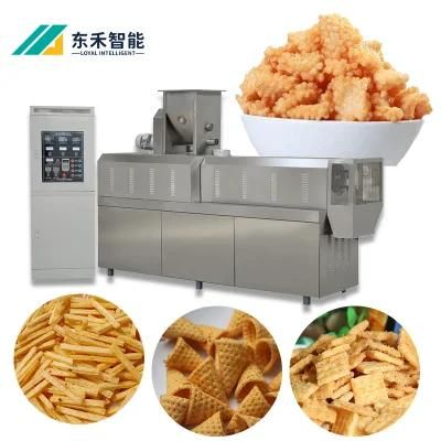 Fried Flour Chips Process Line Bugles Snacks Machine Bugle Making Machine