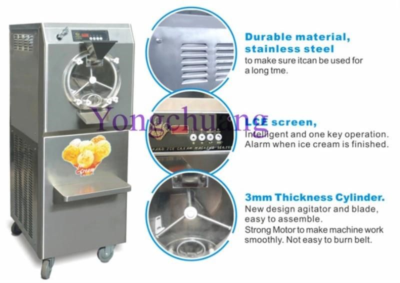 Italian Gelato Ice Cream Making Machine with Famous France Tecumseh