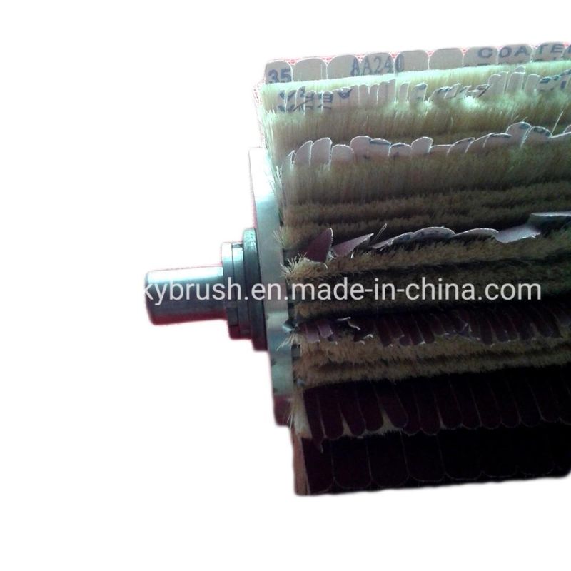 Sisal Hemp and Sandpaper Mixture Brush for Sanding Machine (YY-175)