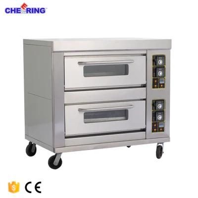 Bakery Equipment Two Layer with Six Trays Commercial Bread Baking Oven