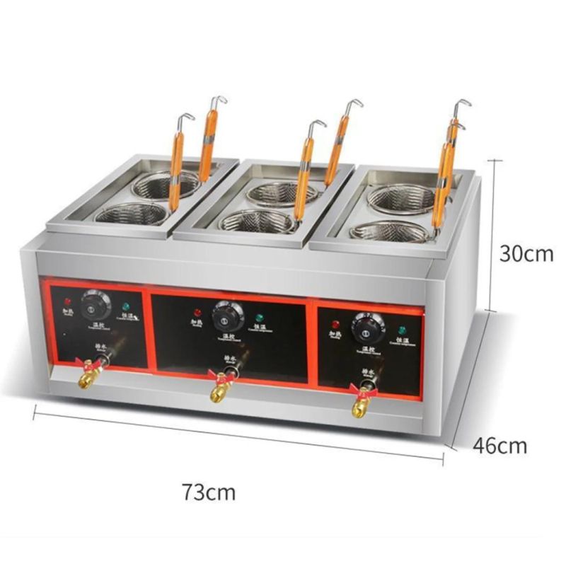 Gas Pasta Cooker with Cabinet for Restaurant & Catering Kitchen Equipment