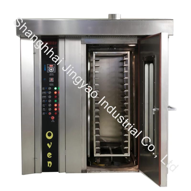 2020 32 Trays Commercial Stainless Steel Bakery Gas/Electric Rotary Rack Convection Spray Bread/Pizza/Biscuit Baking Oven Bread Making Equipment