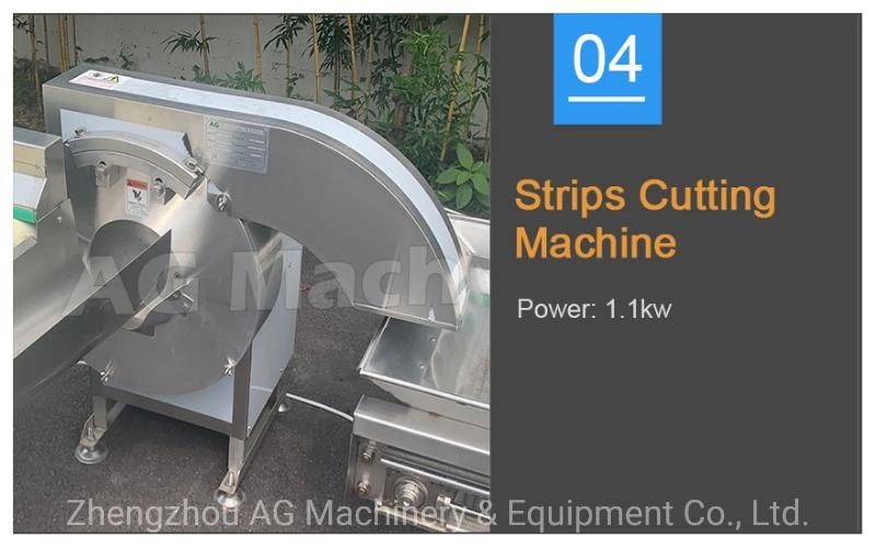 Fully Automatic Fresh Potato Chips Frozen French Fries Production Line