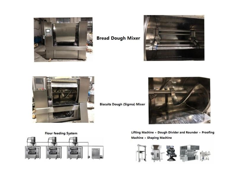 Horizontal Bread Dough and Biscuits Dough Cake Air Pressure Mixer Mixing Kneading Machine with Power Transmission Mixing Capacity Per Circle: 180-380kgs