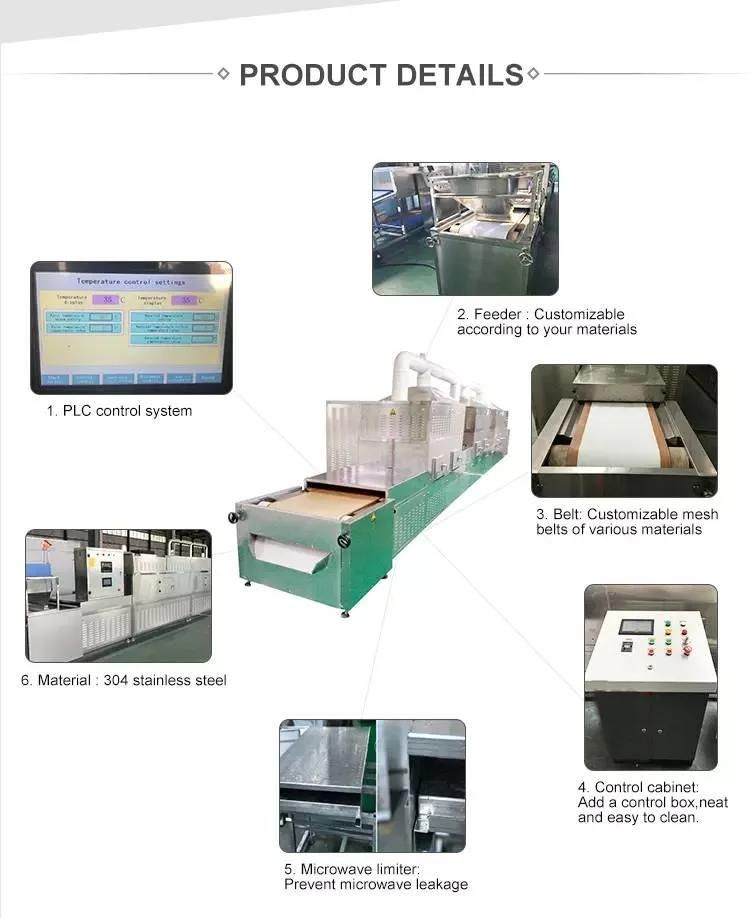 80 Kw Microwave Cosmetic Sponge Drying Sterilizing Machine