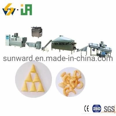 Automatic Extruded Deep Fried Chip Snack Production Machinery