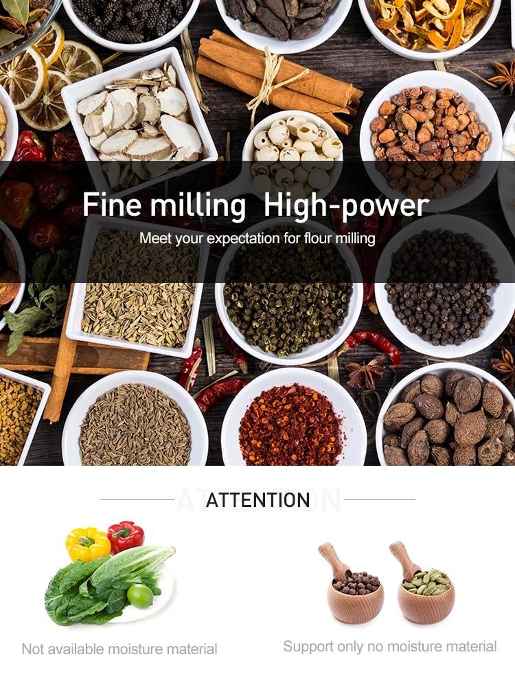 Factory Price Domestic Electric Mini Flour Mill Commercial Wheat Flour Milling Machine Corn Mill Machine Rice Milling Machine