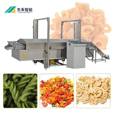 Cheap Price Twist Making Deep Fryer Machine Automatic Banana Chips Continuous Belt Frying ...