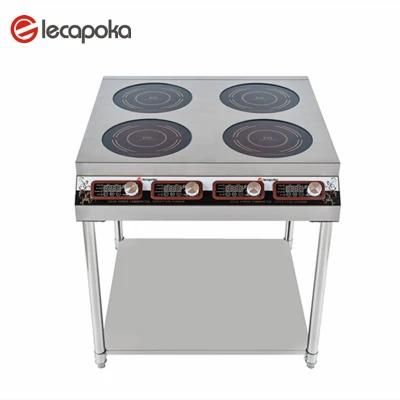 220V 3500W Stainless 4 Burner Induction Cooker Induction Range Cooker