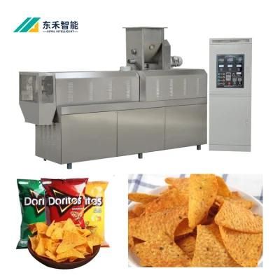 200kg/H Stainless Steel Tortilla Corn Chips Extruder Corn Chips Snack Food Machine Doritos ...