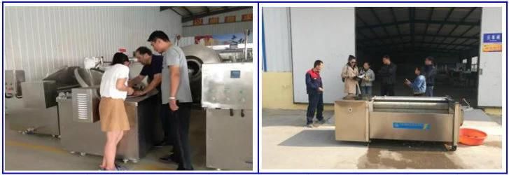 Frozen Vegetable Processing Line Including Washing Blanching and Drying Machine