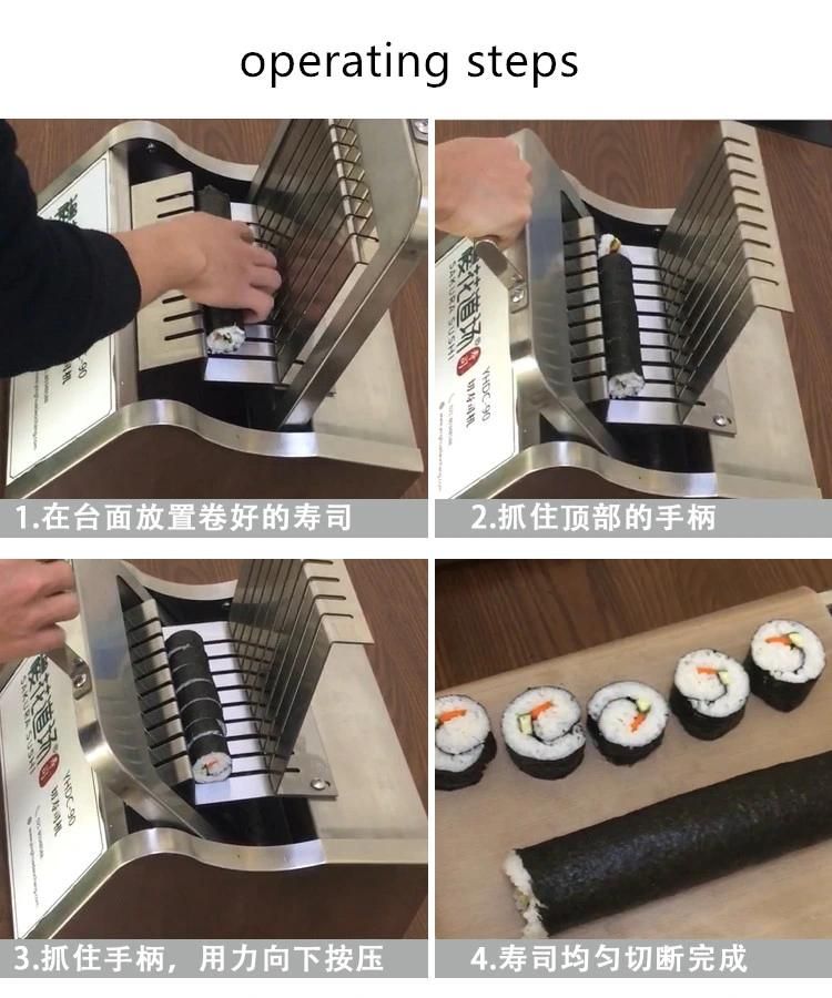 Japanese Wrapping Sushi Maker Machine Sushi Roll Cutting Machine