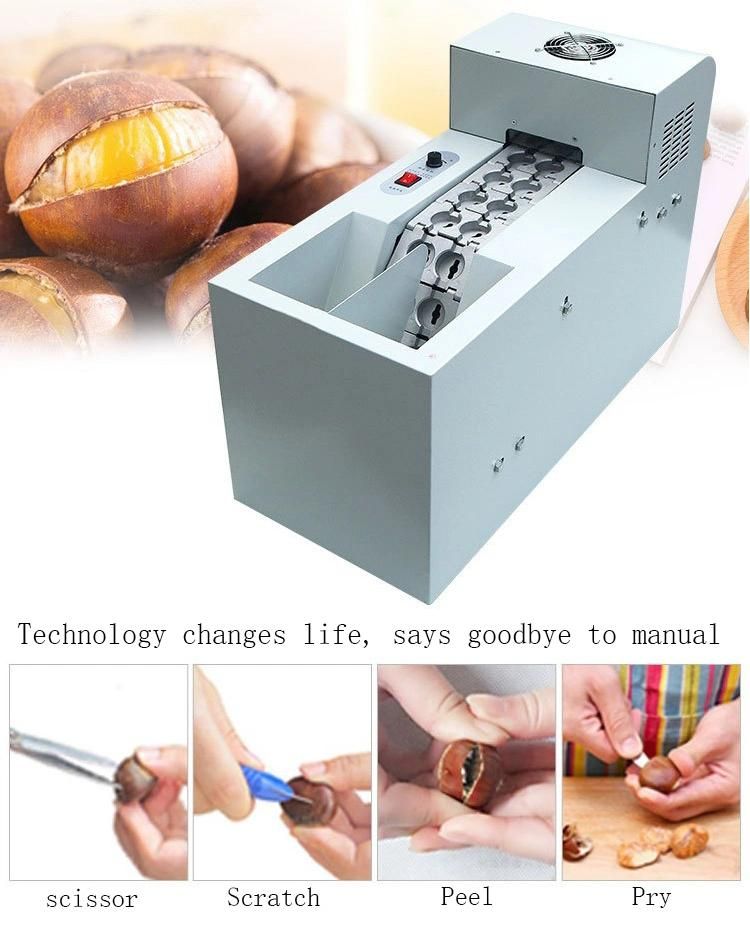 High Quality Chestnut Processing Machine Chestnut Shell Breaking Machines Nuts Cutting Cutter