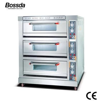 Electric 3 Deck 9 Trays Industrial Bakery Oven