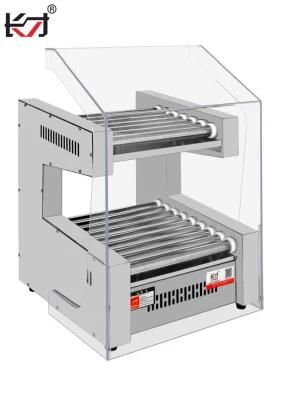 Kcj-19 Energy Saving Commercial Hotdog 19 Roller Grill Machine