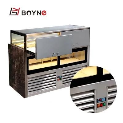 Commercial Bakery Shop Drawer Type Chocolate Cake Chiller Showcase