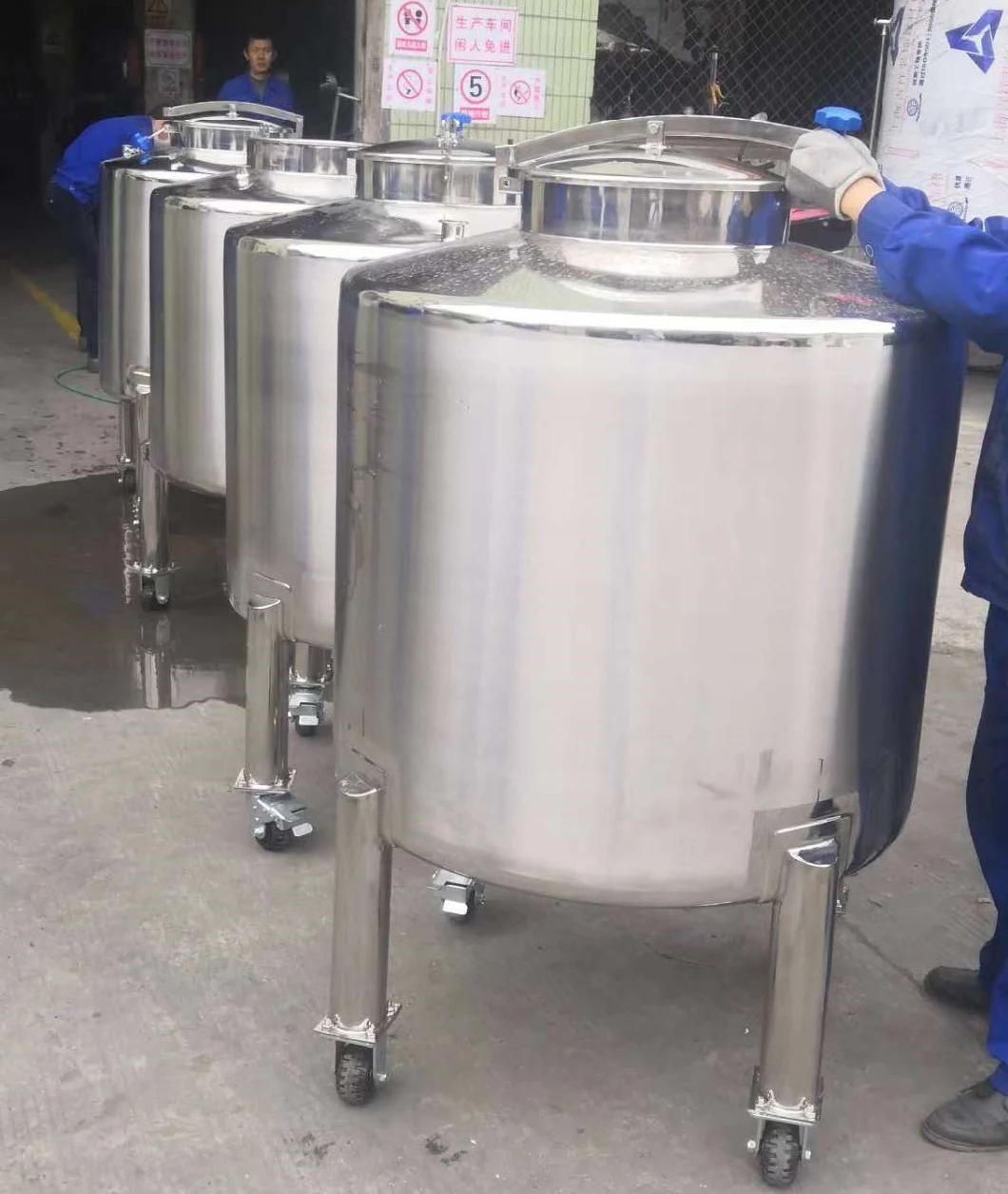 Insulation Jackete Heating Mixing Holding Buffer Fermentation Reaction Mixing Tank