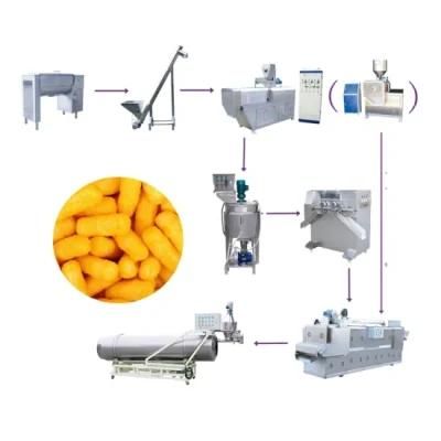 Stainless Steel Snack Food Machinery Corn Puff Snack Food Extruder