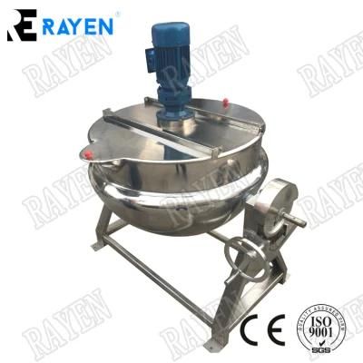 Stainless Steel Tilting Jacketed Industrial Cooking Kettle