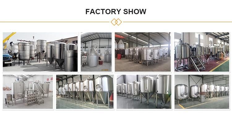 OEM ODM Customized 100L 300L 500L Cone Fermentation Tanks with Cladding for Beer Brewing