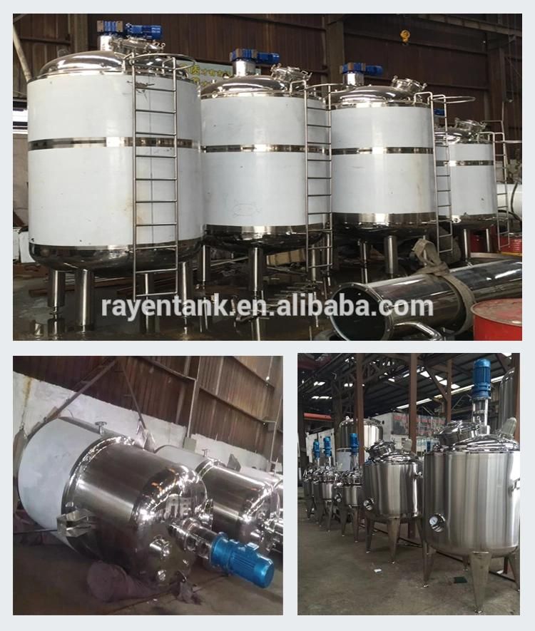 SUS304 or 316L Stainless Mixing Tank Liquid Fertilizer Tanks