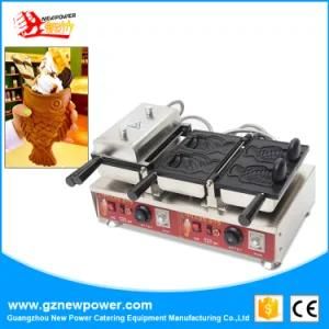 Taiyaki Fish Waffle Maker Open Mouth Pan Machine Commerical