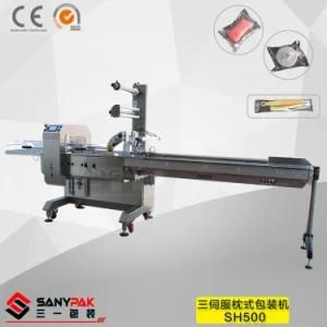 China Three Servo Horizontal Flow Wrapping Machine