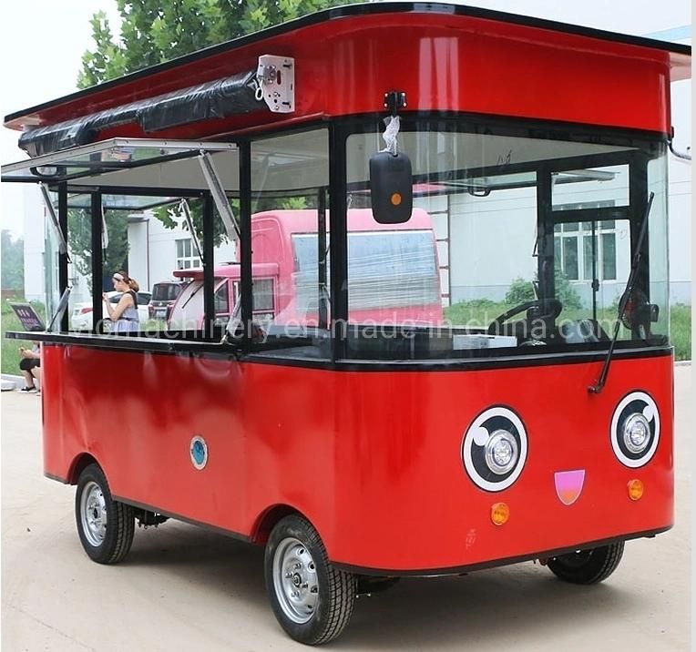 Electric drive driving type mobile food cart