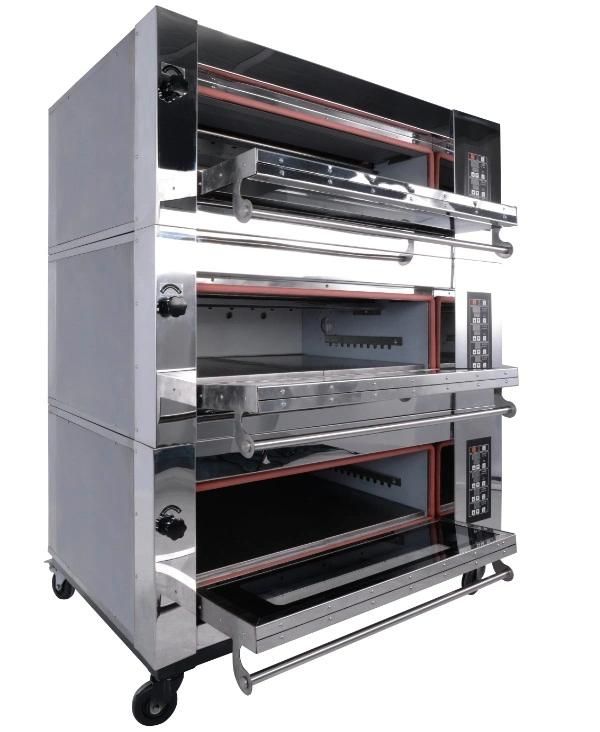 Commercial Bakery 2 Decks 4 Trays Electric Deck Baking Oven Price