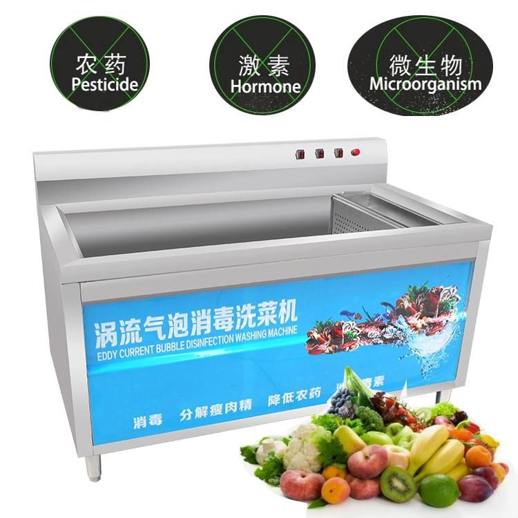 Automated Leafy Vegetable Fruit Lettuce Cabbage Bubble Washing Ozone Washer Cleaning Machine