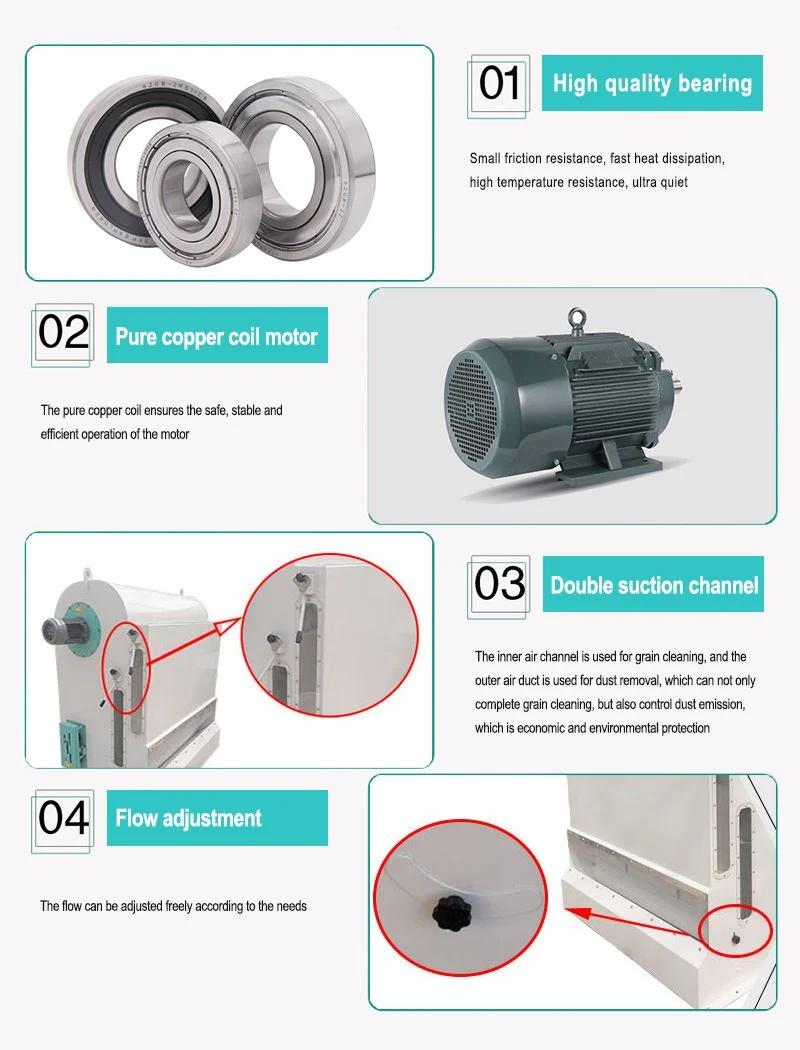 Air Recycling Aspirator Machine for Wheat in Africa
