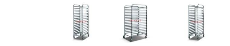 16-Pan Stainless Steel Trolley (HST-16)